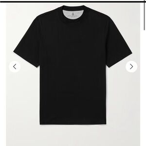Brunello Cucinelli Black Short Sleeve Tee regular fit size 54 fits like large